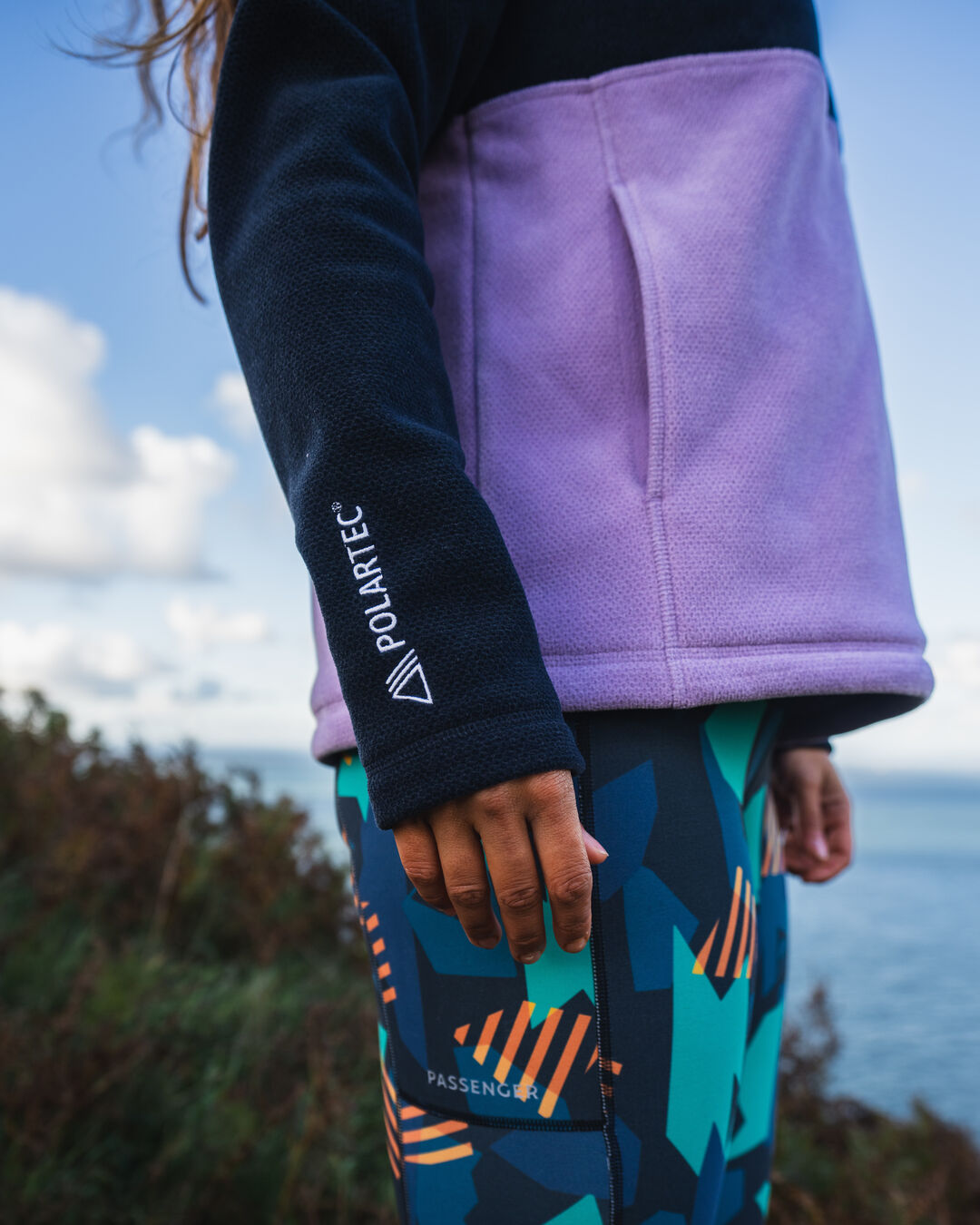 Women's Snowdrop Polartec® Fleece - Lilac/ Deep Navy - Lifestyle - Female