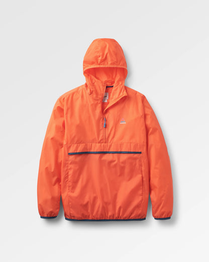 Viento Windshell Anorak - Ember Orange - Flatlay