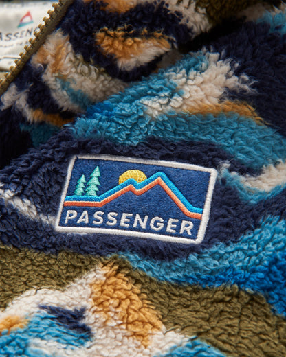 Nestling Polar-Lined Sherpa Fleece - Mount Scenic Khaki - Flatlay