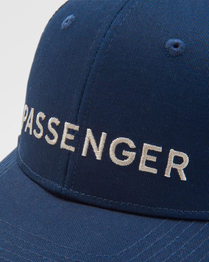 Passenger Cotton Trucker Cap - Rich Navy - Flatlay