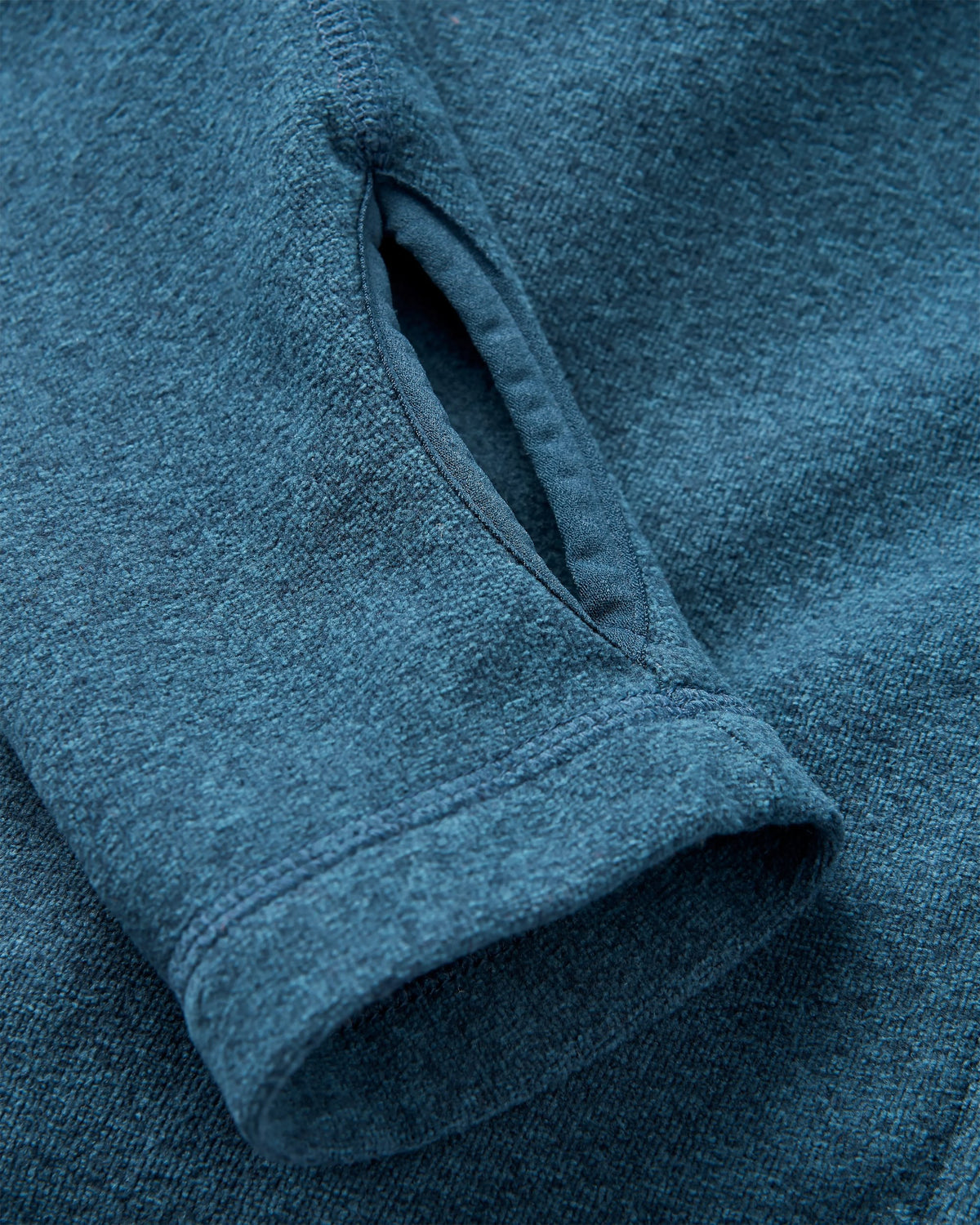 Pinegrove Polartec® Fleece Hoodie - Dark Denim Marl - Flatlay