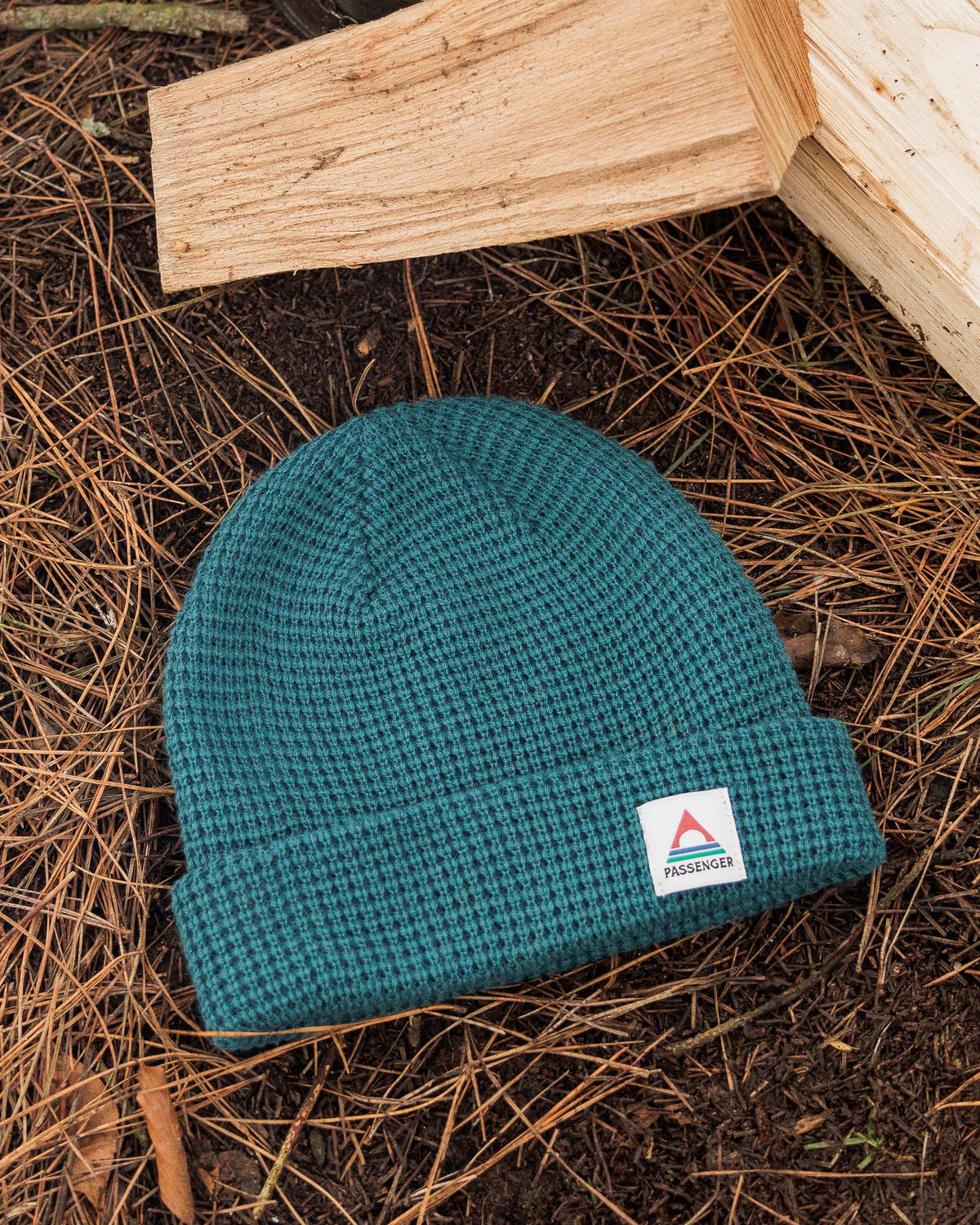 Moss Double Layer Waffle Beanie - Mediterranean - Lifestyle