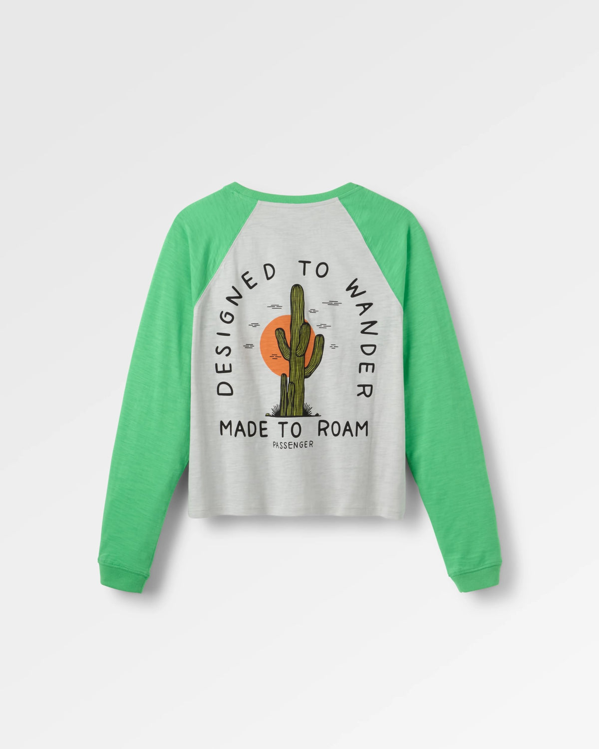 Explore LS Raglan T-Shirt - Light Grey Marl - Flatlay