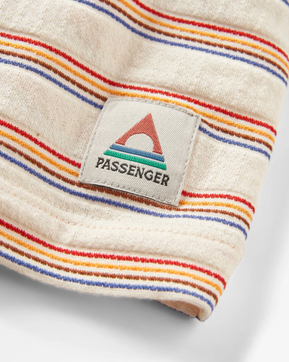 Retro Vibes Cotton T-Shirt - Retro Stripe - Flatlay