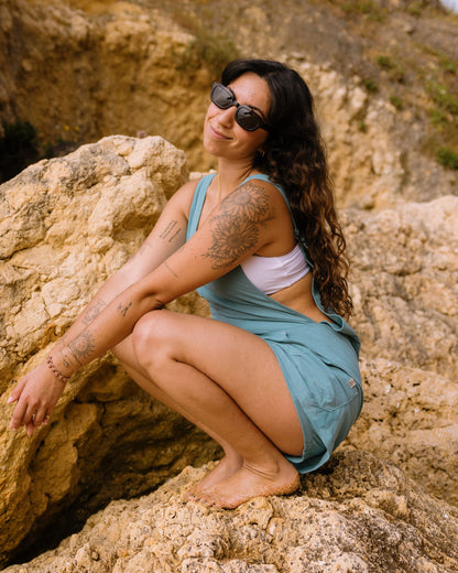 Refuel Ripstop Skort Dress - Ocean Teal - Lifestyle