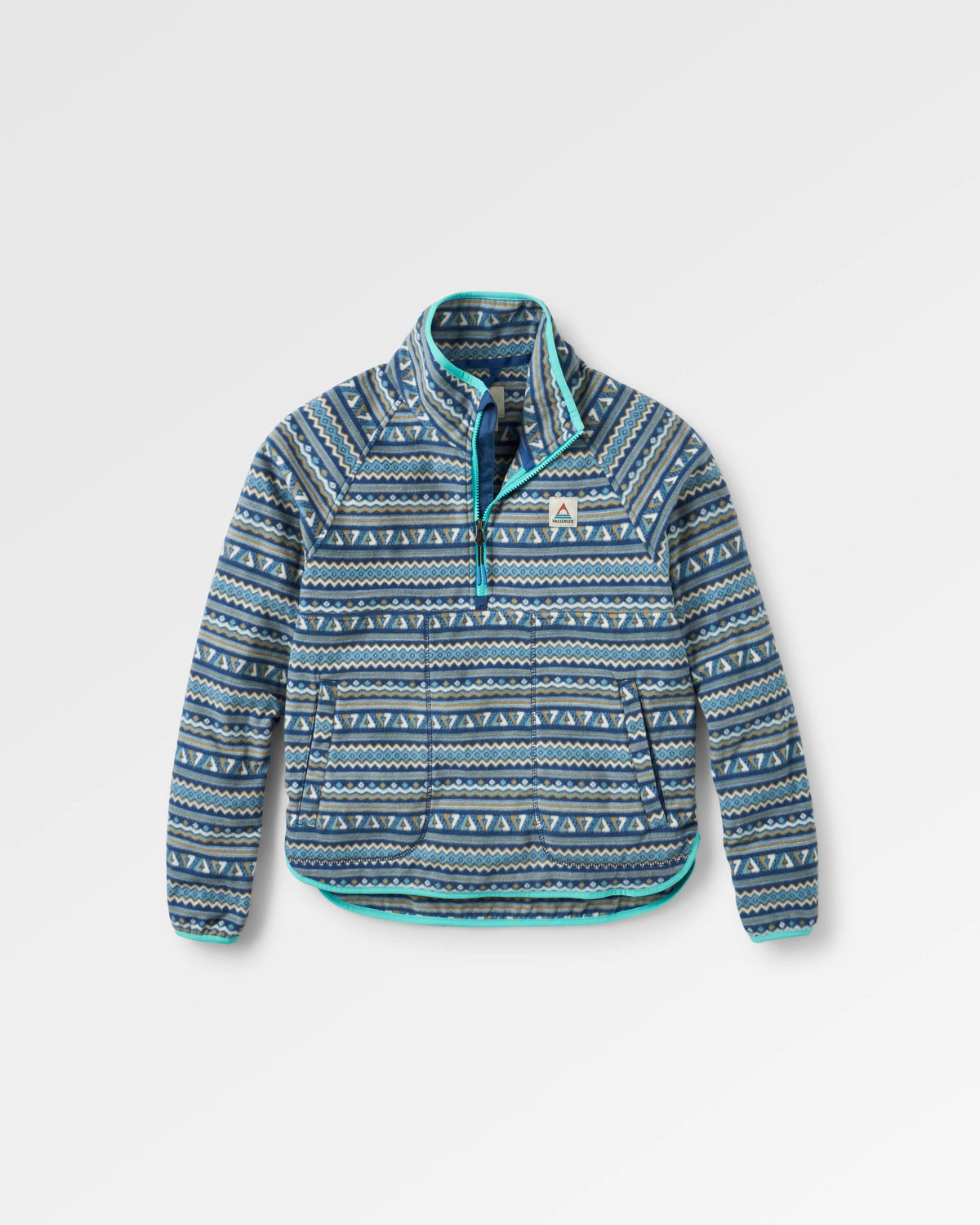 Sorrel Polar Fleece - Geo Stripe Dark Denim - Flatlay