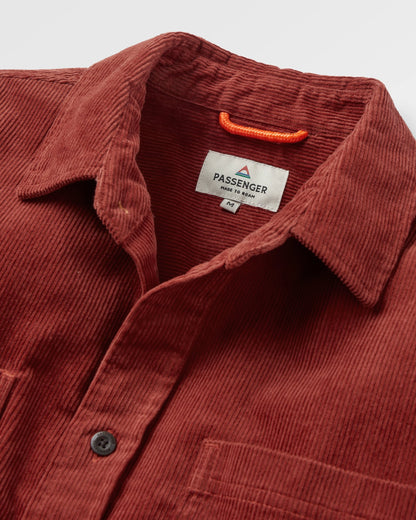 Backcountry Cord Shirt - Red Ochre - Flatlay