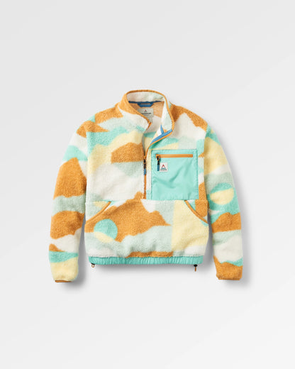 Ravi Sherpa Fleece - Vista Patchwork Yellow - Flatlay