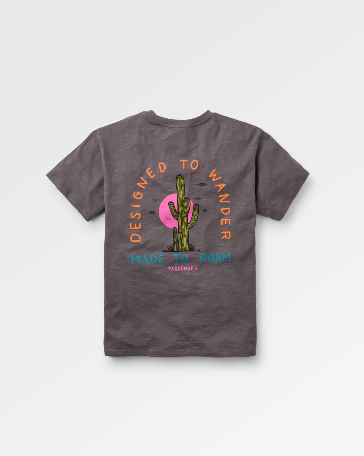 Women's Explore T-Shirt - Charcoal - Flatlay