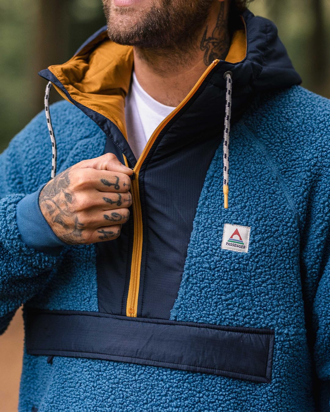 Woodland Polar-lined Sherpa Fleece - Blue Steel - Lifestyle