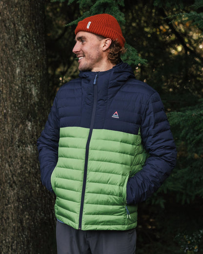 Ashland Down Jacket - Rich Navy/Pear Green - Lifestyle