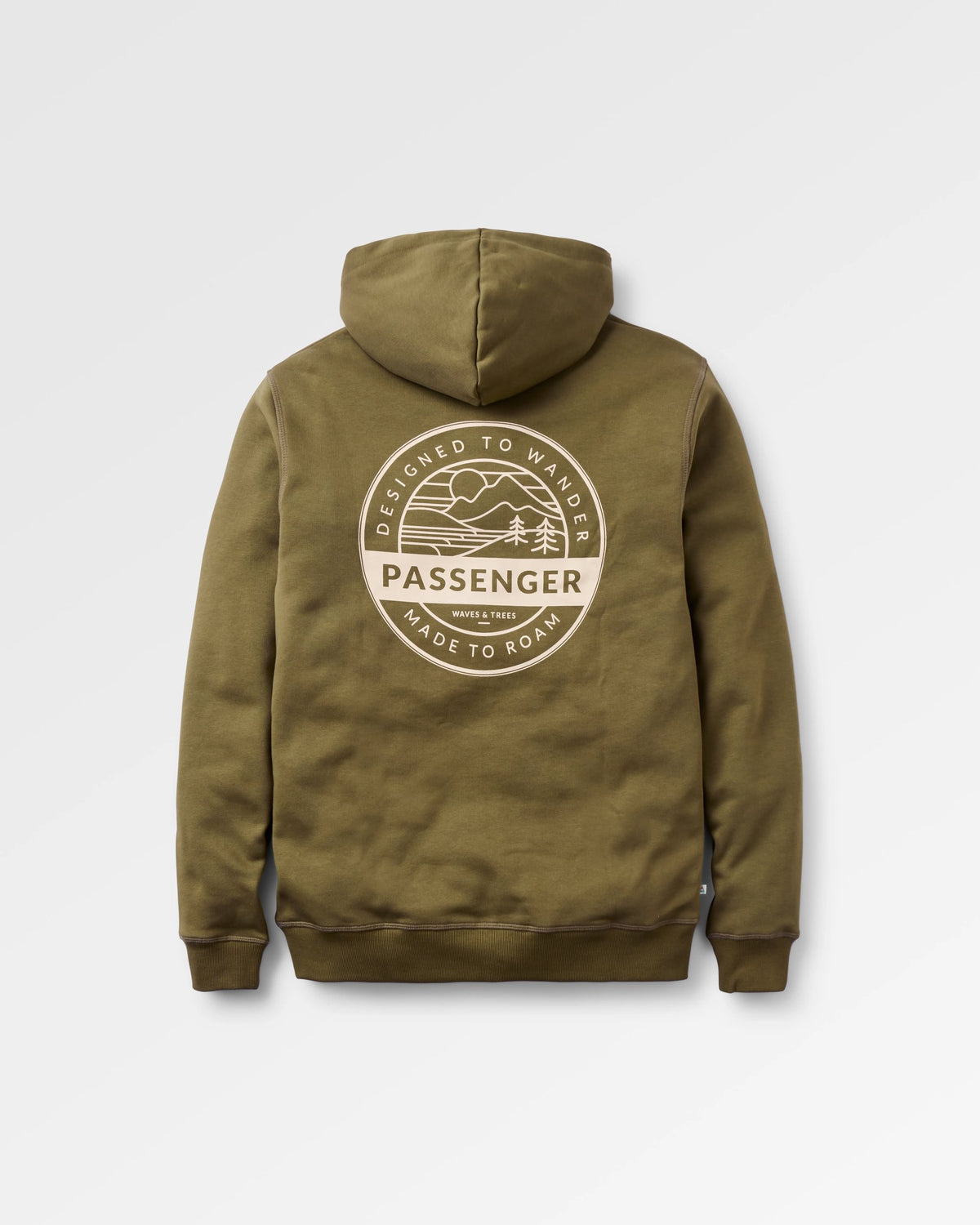 Odyssey Hoodie - Dark Olive - Flatlay