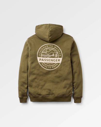 Odyssey Hoodie - Dark Olive - Flatlay
