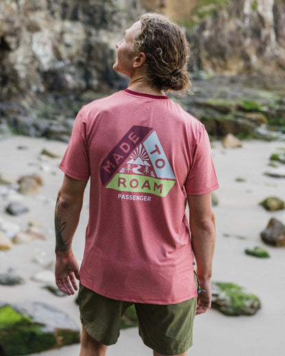 Classic Active T-Shirt - Mineral Red Marl - Lifestyle