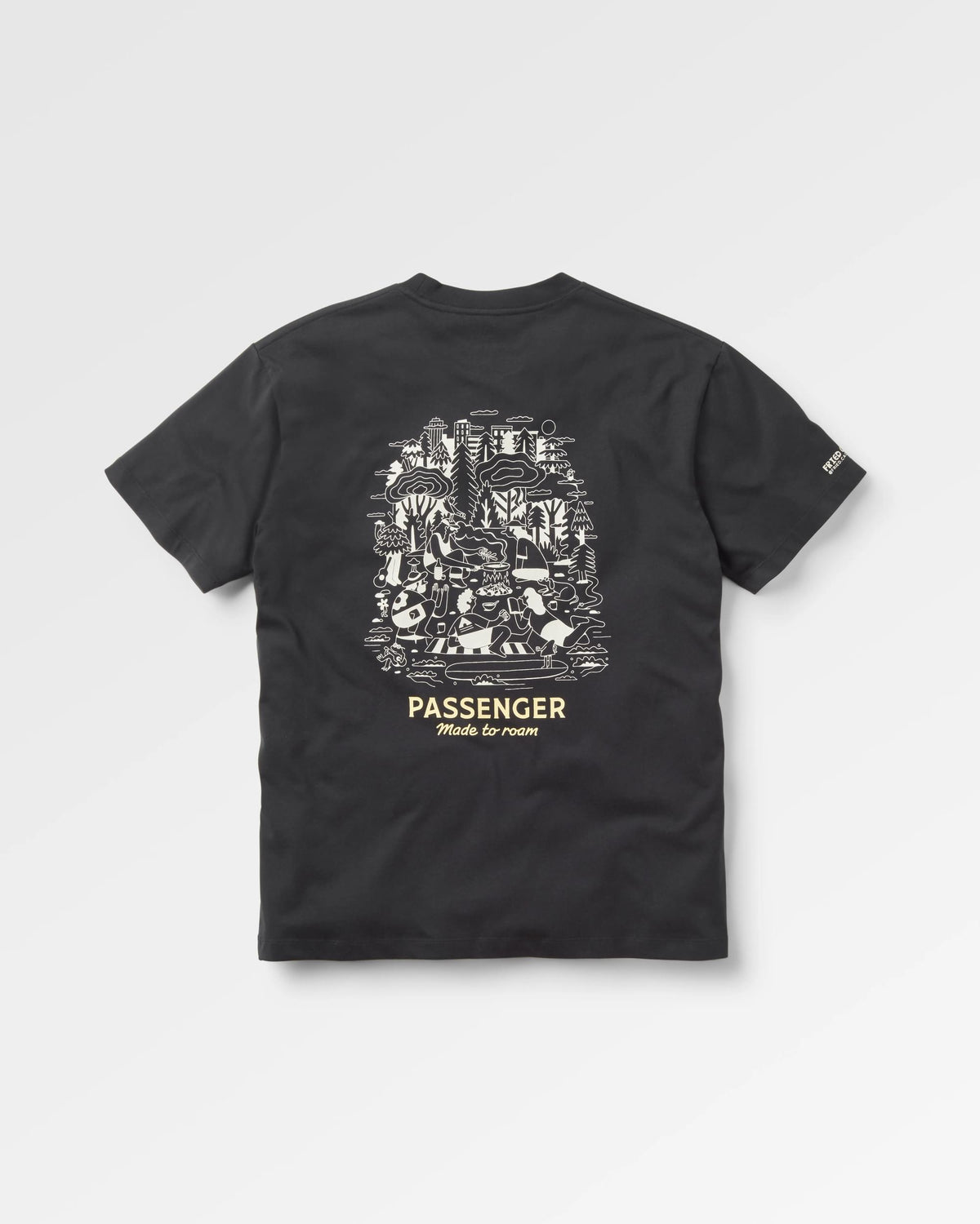Better Outside Relaxed Fit T-Shirt - Black - Flatlay