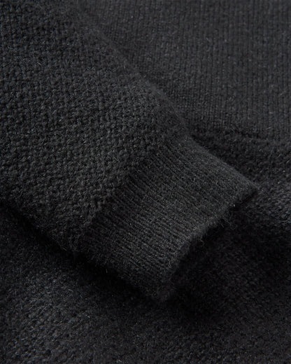 Cove Knitted Jumper - Black - Flatlay