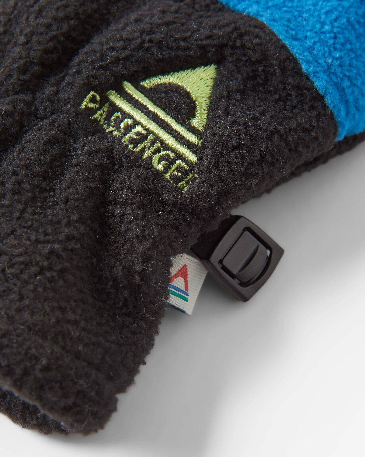 Daytrip Polar Fleece Touch Screen Gloves - Black/Tidal Blue - Flatlay
