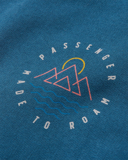 Escapism Regular Fit Sweatshirt - Dark Denim - Flatlay