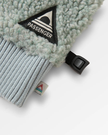 Snowfall Sherpa Gloves - Pistachio - Flatlay