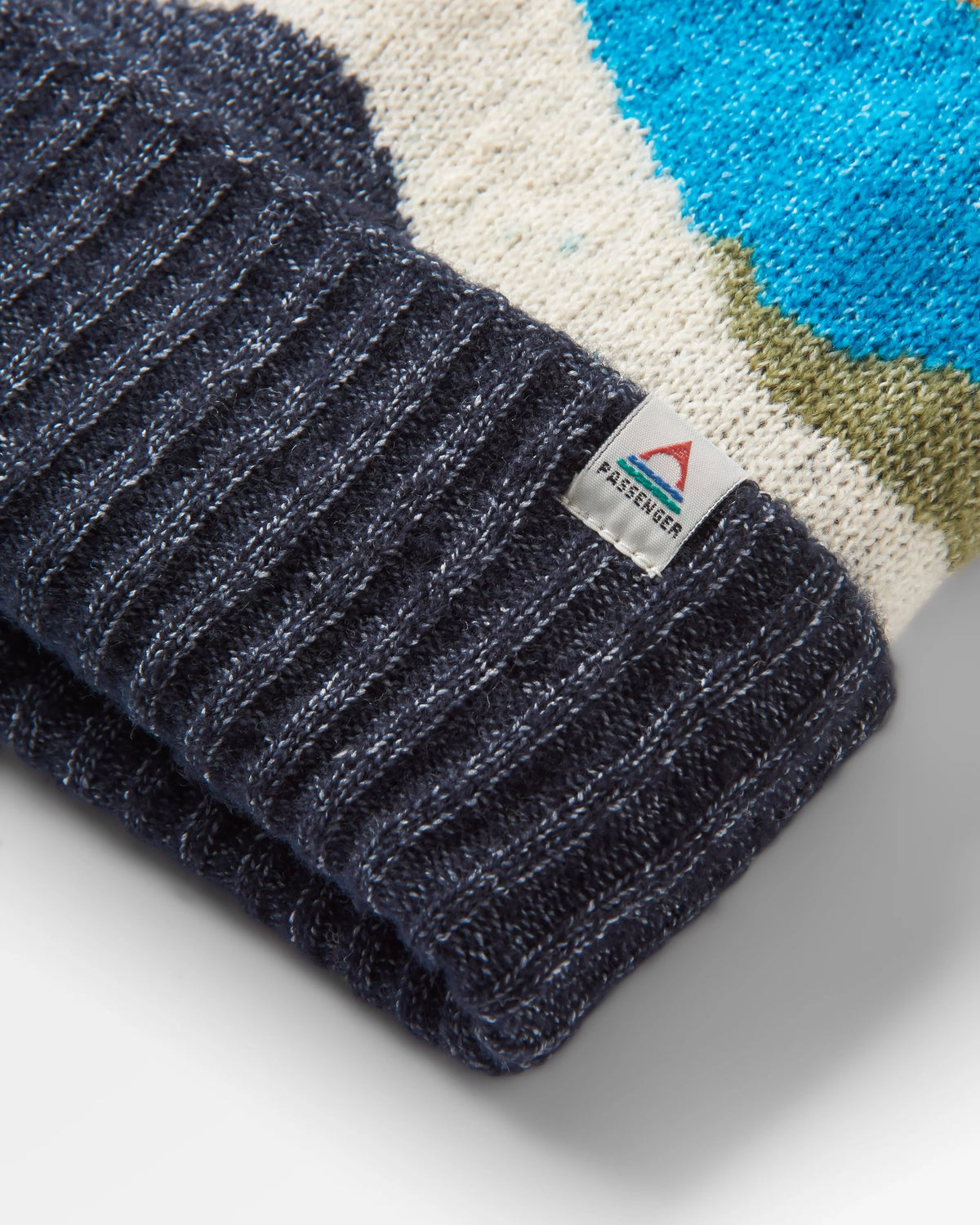 Scenic Bobble Hat - Scenic Bluejay - Flatlay