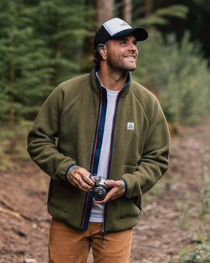 Tripper Full Zip Sherpa Fleece - Khaki - Lifestyle