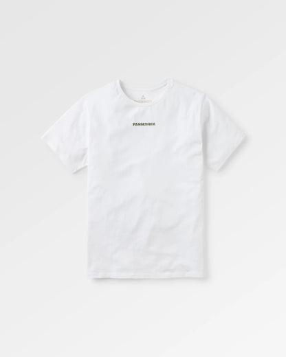 Tall Pines Men's T-Shirt - White - Flatlay