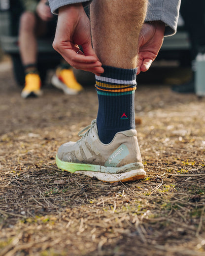Classic Midweight Crew Socks - Navy - Lifestyle - Male
