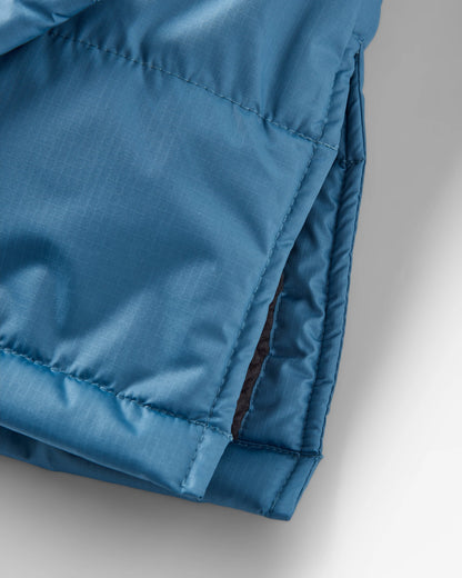Escapism Sherpa Lined Changing Robe - Moonlight Blue - Flatlay