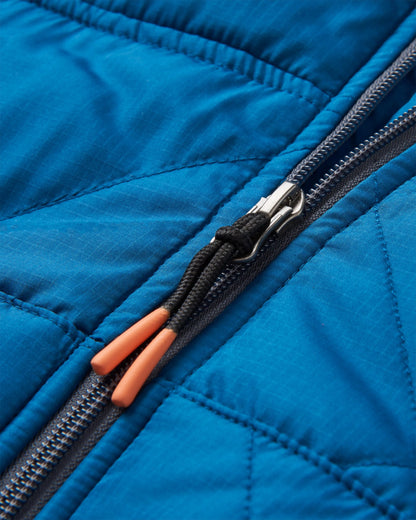 Dylan Insulated Full Zip Jacket - Tidal Blue - Flatlay