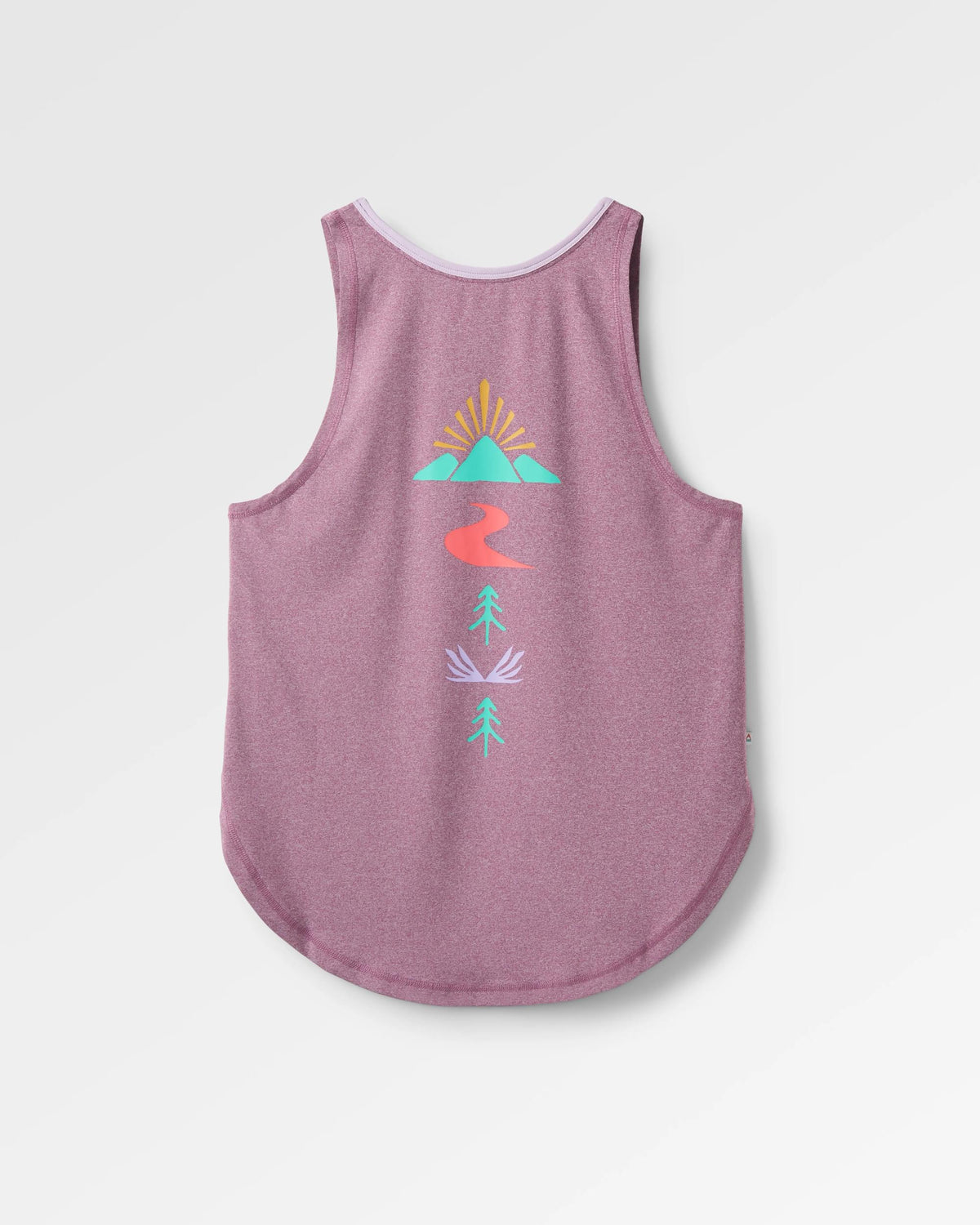 Breezy Active Vest - Berry Marl - Flatlay