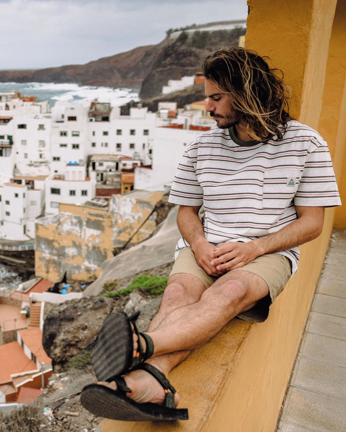 Retro Relaxed Fit T-Shirt - Birch Marl - Lifestyle