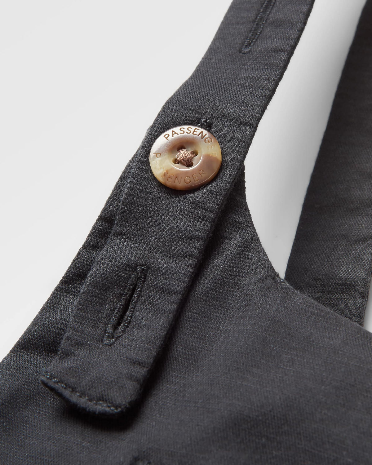 Meadows Cotton Dungarees - Black - Flatlay