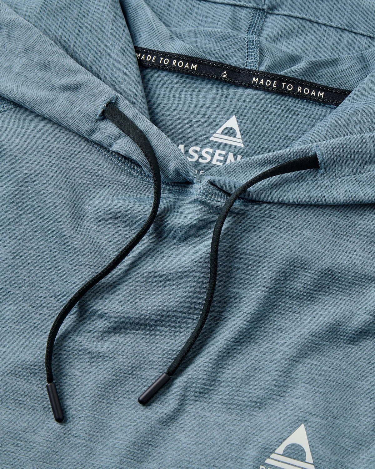 Light Ray Hooded UPF50 LS T-Shirt - Storm Grey Marl - Flatlay