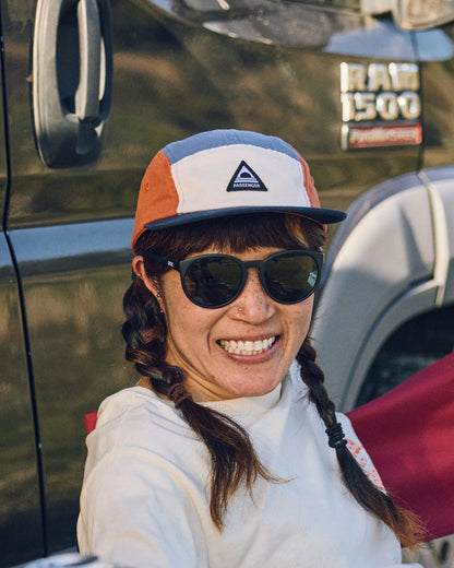 Fixie 5 Panel Cap - Sunrise Orange/ Moonlight Blue Multi - Lifestyle - Female
