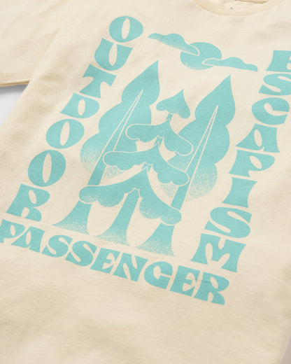Tall Pines Women's T-Shirt - Birch - Flatlay