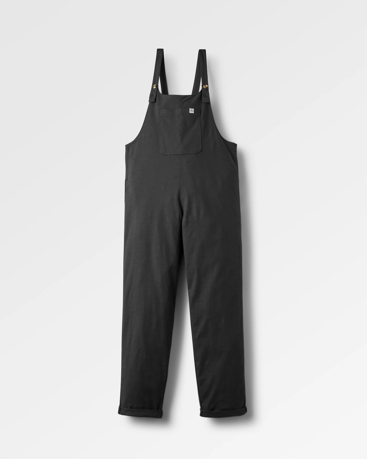 Meadows Cotton Dungarees - Black - Flatlay