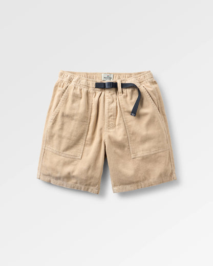 Shack Cord Short - Stone - Flatlay