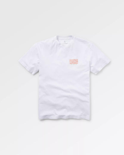 Yuca Relaxed Fit T-Shirt - White - Flatlay