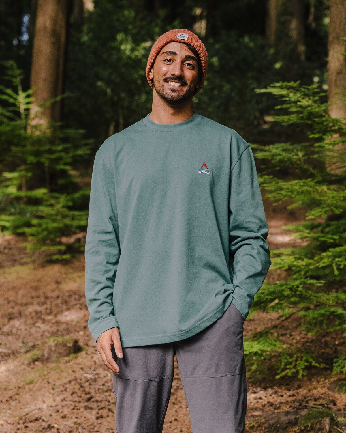 Vita Cotton Relaxed Fit LS T-Shirt - Deep Ocean - Lifestyle