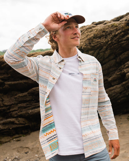 Amboro Shirt - Patchwork Stripe Birch - Lifestyle