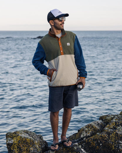 Adrift Polar Fleece - Khaki/Oatmeal - Lifestyle
