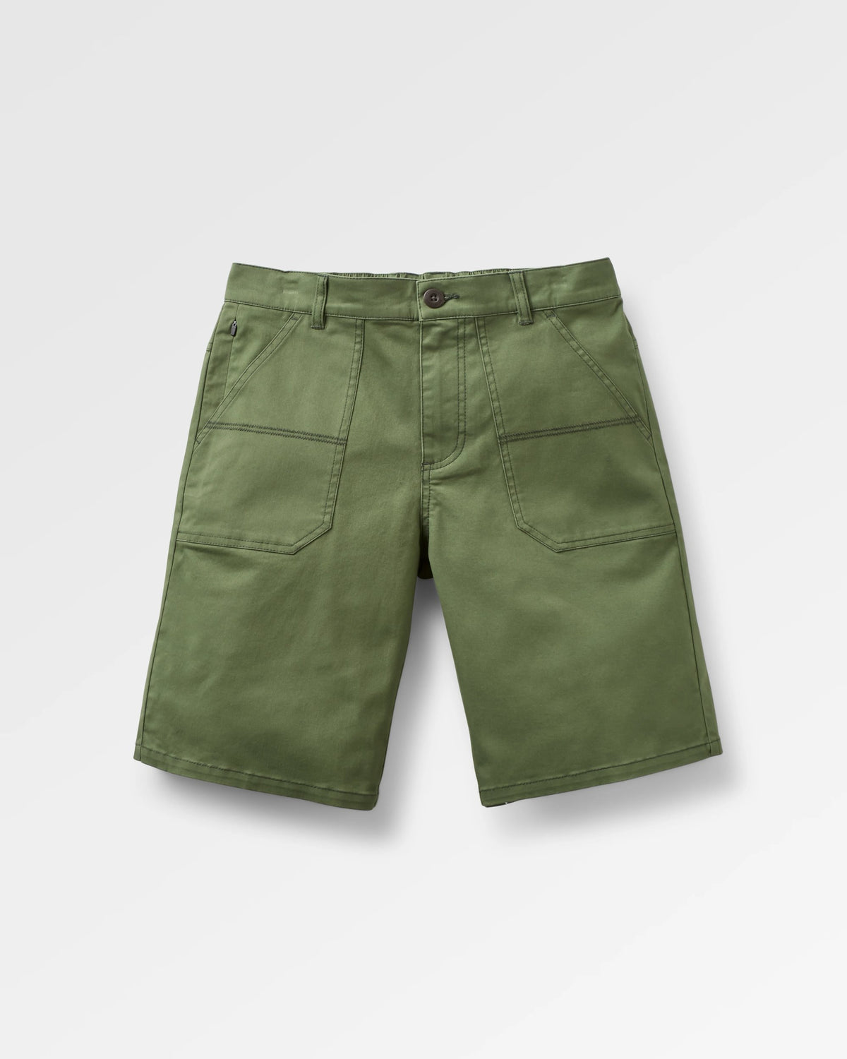 Lani Twill Long Short - Wild Green - Flatlay