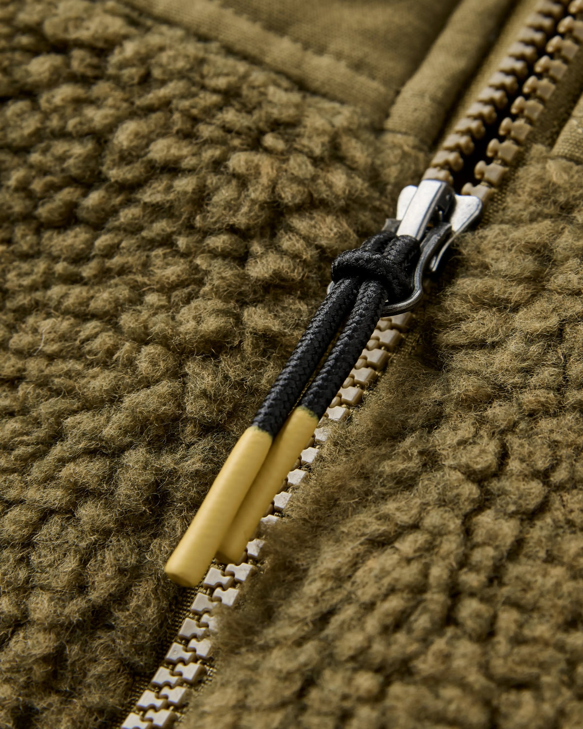 Adventure Deep-Pile Sherpa Fleece - Dark Olive - Flatlay