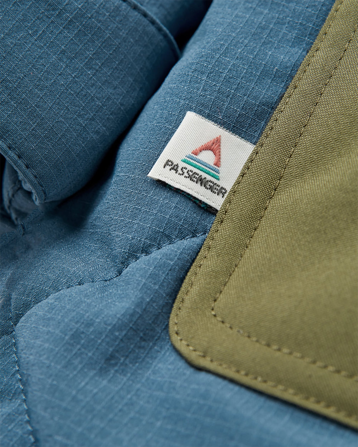 Campscape Fleece Lined Parka - Khaki/Dark Denim - Flatlay