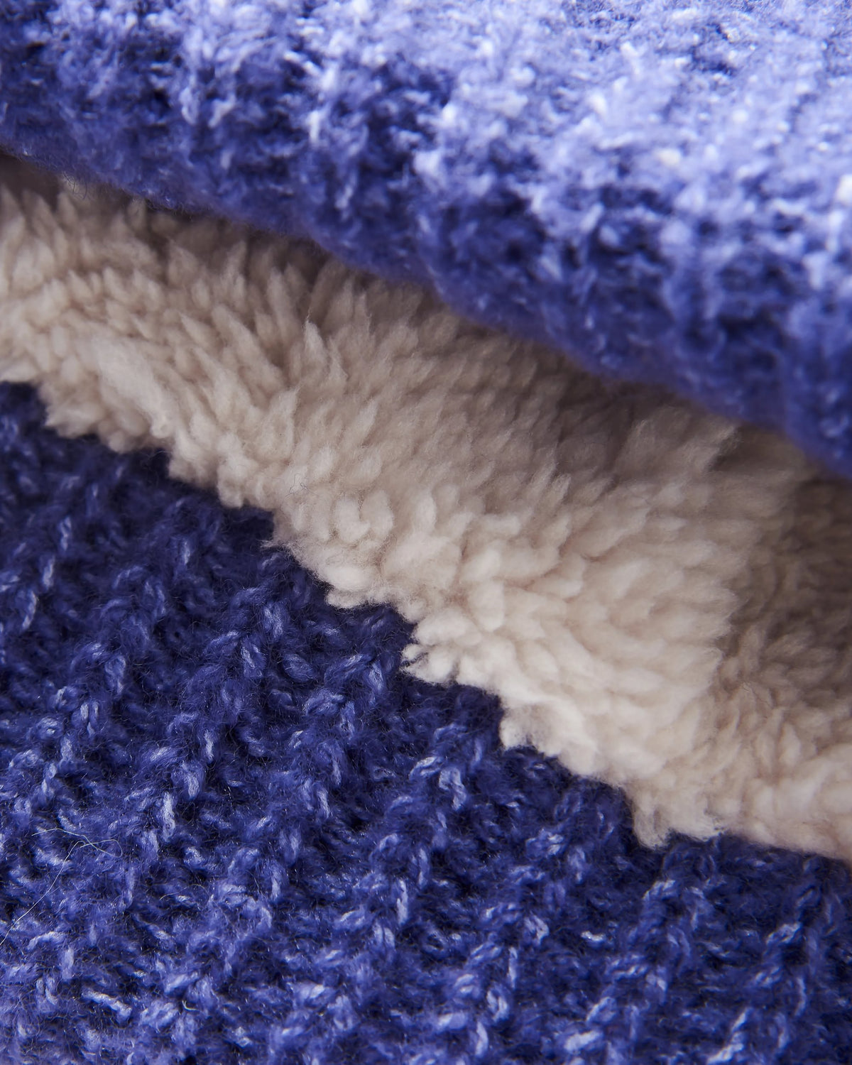 Redwood Fleece Lined Beanie - Purple Indigo - Flatlay