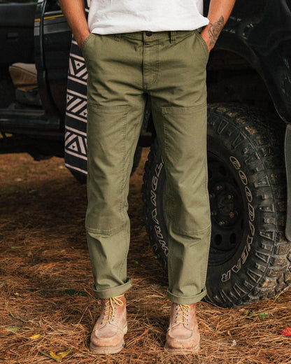 Vantage Cotton Canvas Trouser - Khaki - Lifestyle
