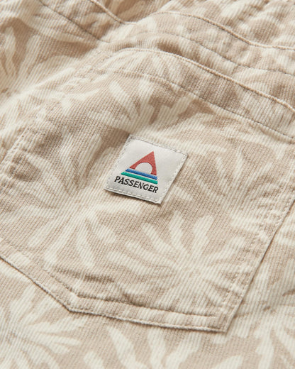 Drifter Corduroy Short - Seaweed Pebble Grey - Flatlay