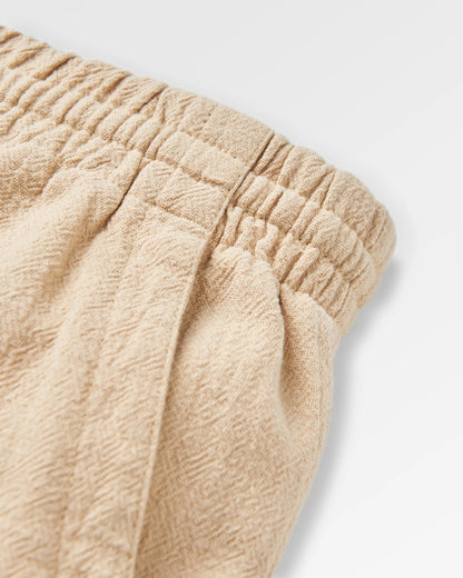 Drifter Cotton Linen Blend Short - Stone - Flatlay