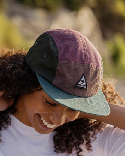 Fixie 5-Panel Cap - Grape Multi - Lifestyle - Female