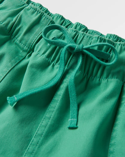 Carriso Cotton Short - Green Spruce - Flatlay